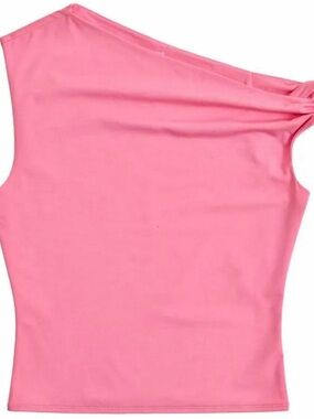 Abercrombie & Fitch Asymmetrical Pink Tank Top